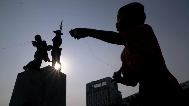 Foto Taman Tugu Tani Jadi Arena Bermain Anak Kumparancom