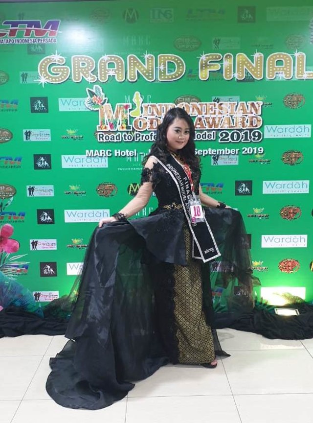 Kalista Ita mengikuti ajang Indonesia Model Award Jakarta pada 30 Agustus-1 September 2019. Foto: Dok Hi!Pontianak