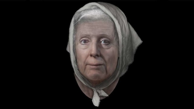 Hasil rekonstruksi wajah Lilias Adie, perempuan yang dituduh sebagai penyihir di abad 18. Foto: University of Dundee