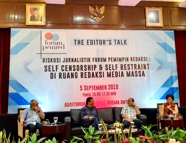 Diskusi Jurnalistik Forum Pemimpin Redaksi Foto: Dok. Ilham Bintang