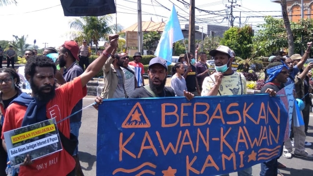 Aksi di Bali, Mahasiswa Papua Desak Pembebasan 7 Kawannya di Jakarta (85178)