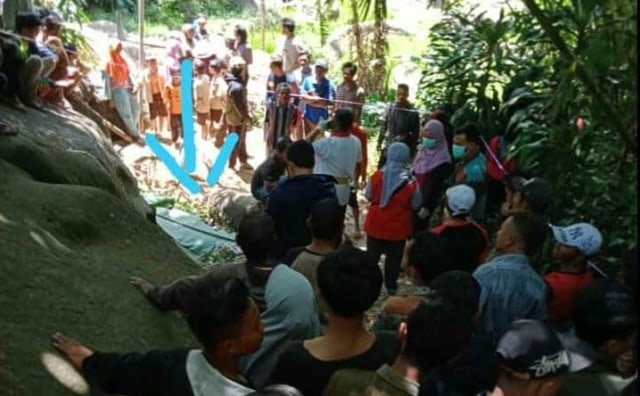 Korban dibacok mantan pacar istrinya di Pemalang. (Foto: Istimewa/Facebook Kabar Pemalang)