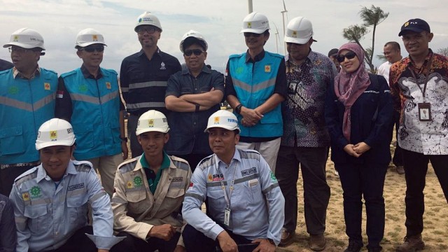 Pembangkit Listrik Tenaga Bayu (PLTB) Tolo kapasitas 60 MW di Kabupaten Jenoponto. Foto: Dok. PLN
