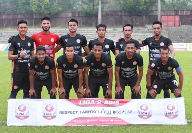 Starting XI Persiraja Banda Aceh dalam laga melawan Cilegon United FC di Stadion Krakatau Steel, Cilegon, Jumat (6/9). Foto: IG @persiraja_official