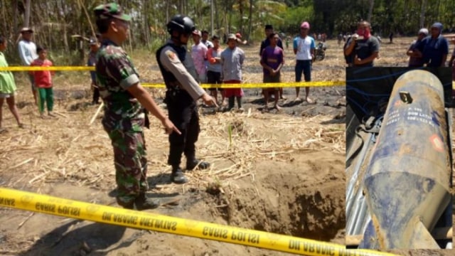 Bom Pesawat Sukhoi Jatuh di Kebun Tebu Gegerkan Warga