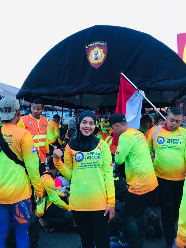 Bripda Bella Bangga Dua Kali Ikut Pecahkan Rekor Selam (953318)
