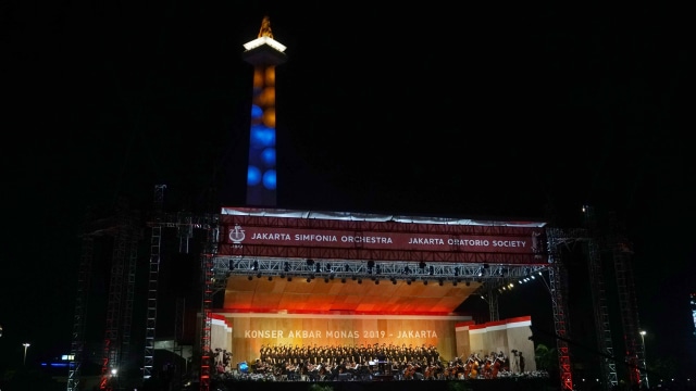 Suasana acara Konser Akbar Monas 2019, Jakarta. Foto: Irfan Adi Saputra/kumparan
