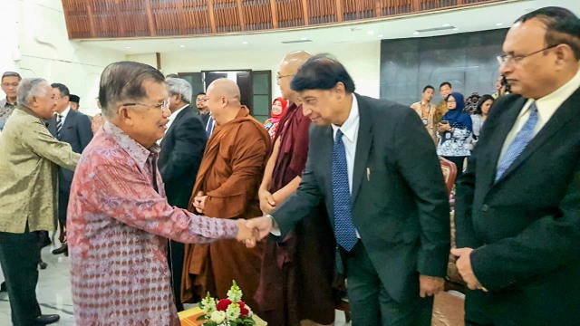 Tokoh lintas agama Myanmar temui Wakil Presiden Jusuf Kalla (kedua kiri). Foto: Dok. Setwapres