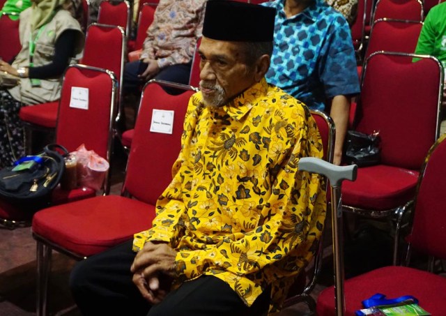 Abdul Wahab (68 tahun), penghuni panti Rumoh Seujahtra Geunaseh Sayang, Ulee Kareng, Banda Aceh.