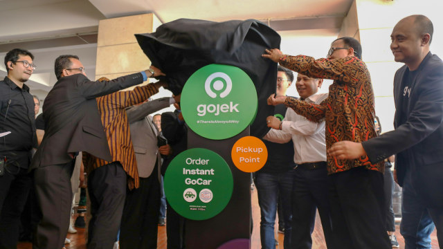 Peluncuran Gocar Instan di Bandara Internasional Soekarno-Hatta, Cengkareng, Selasa (10/9). Foto: Nugroho Sejati/kumparan