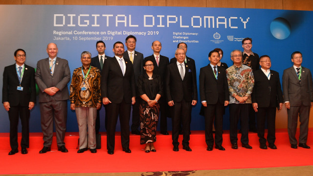 Ilustrasi Konferensi Regional tentang Diplomasi Digital di Jakarta, Selasa (10/9/2019). Foto: ANTARA FOTO/Sigid Kurniawan