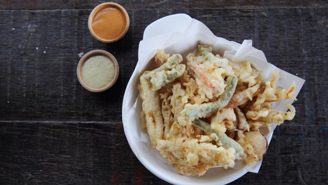 Ilustrasi tempura sayur