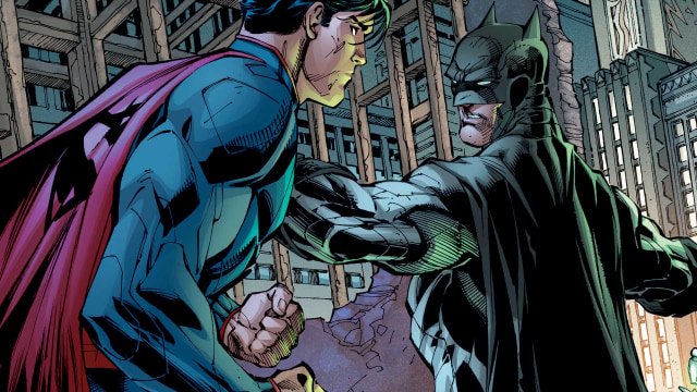 Pertarungan di antara Batman dengan Superman (Foto: DC Comics)
