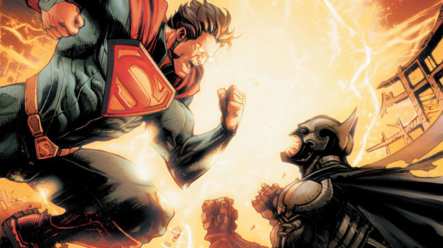 Pertarungan Batman dengan Superman di komik Injustice (Foto: DC Comics)