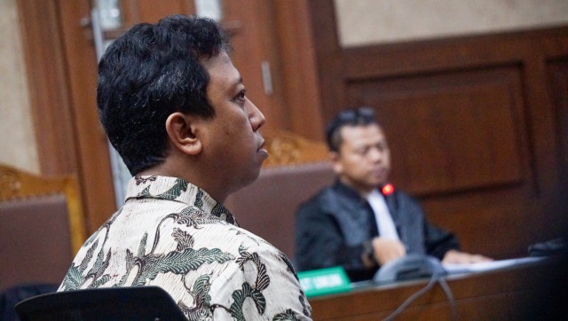 Mantan Ketua Umum Partai Persatuan Pembangunan (PPP) Muhammad Romahurmuziy menjalani sidang di Pengadilan Tipikor, Jakarta, Rabu (11/9). Foto: Fanny Kusumawardhani/kumparan