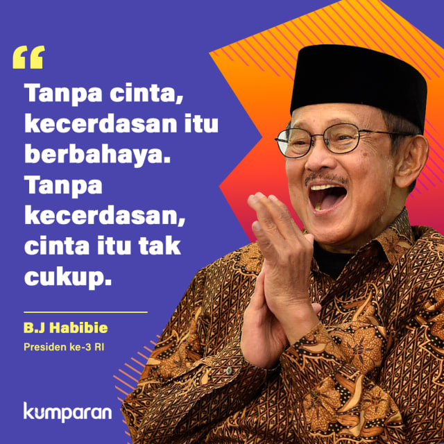 Quote B.J Habibie. Foto: Nunki Lasmaria Pangaribuan/ kumparan.