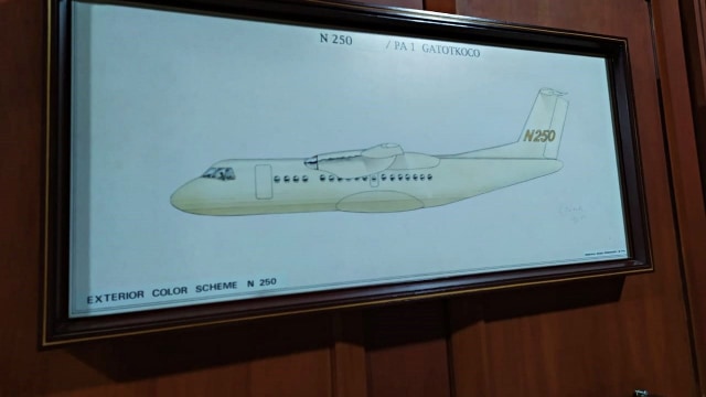 BJ Habibie Meninggal, Desain pesawat N250 karya Habibie