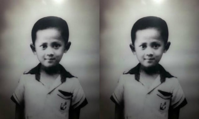 Foto masa kecil BJ Habibie. Foto: Dokumen istimewa