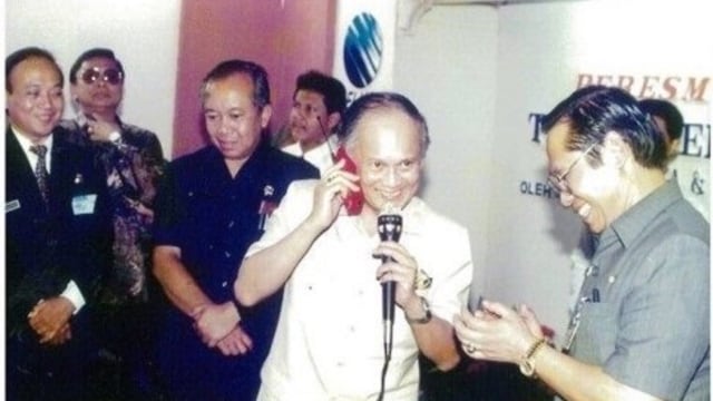BJ Habibie di acara Telkomsel GSM