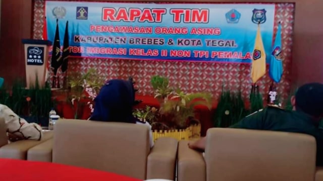 Rapat tim pengawasan orang asing Kabupaten Brebes dan Kota Tegal. (foto: fajar eko nugroho) 