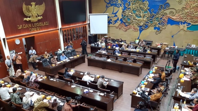 Rapat Panitia Kerja (Panja) Baleg DPR dengan pemerintah membahas UU MD3. Foto: Ricad Saka/kumparan