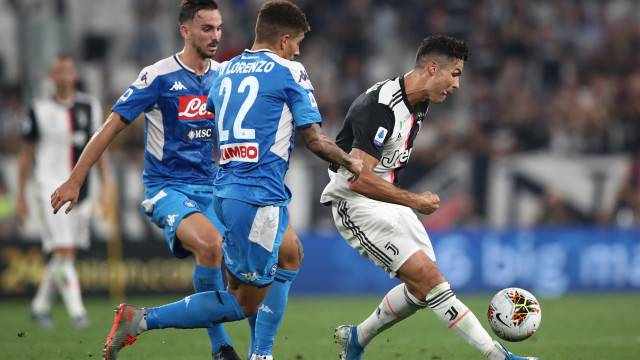 Laga Napoli vs Juventus. Foto: Isabella Bonotto / AFP