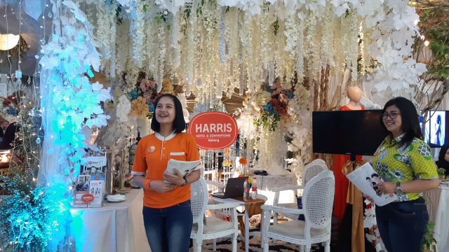 Suasana stand wedding Harris Hotel & Conventions Malang, di Mall Olympic Garden (MOG), Malang. Foto: Raisa Hashina Rosalini/tugumalangid
