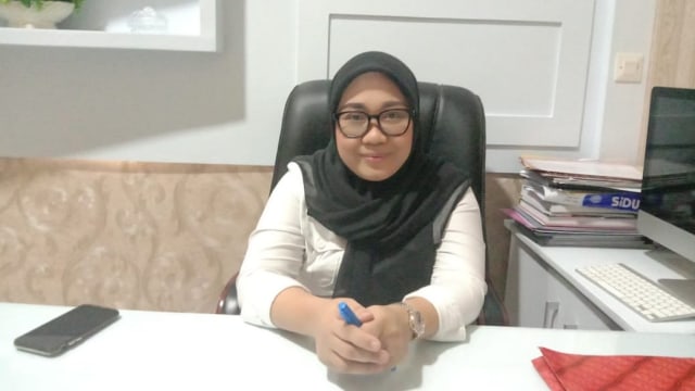 Kadis Perdagangan Mamuju, Siti Sutinah Suhardi, mengundurkan diri sebagai ASN untuk maju di Pilkada Mamuju 2020. Foto: Awal Dion