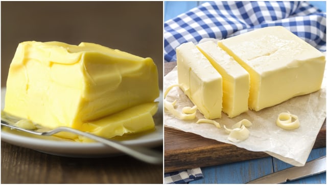 Margarin dan mentega. Foto: Shutterstock