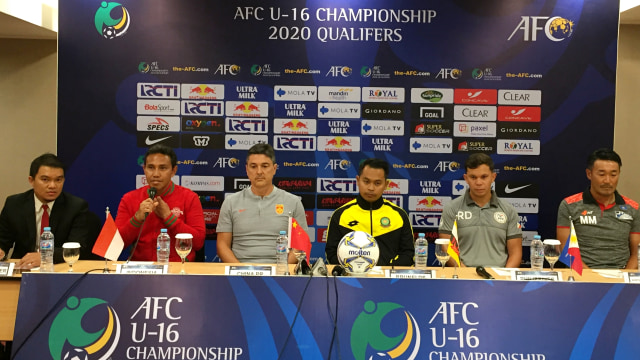 Konferensi pers Kualifikasi Piala AFC U-16 di Hotel Century, Jumat (13/9/2019). Foto: Ferry Adi/kumparan