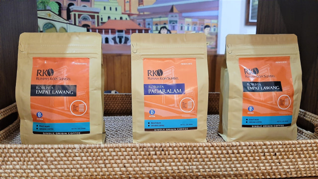 Jenis kopi di Rumah Kopi Sumsel (RKS), Palembang