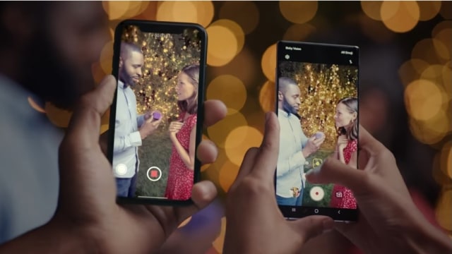 Iklan Samsung Galaxy Note 10 yang diduga mengejek kemampuan kamera iPhone 11. Foto: Samsung US/YouTube