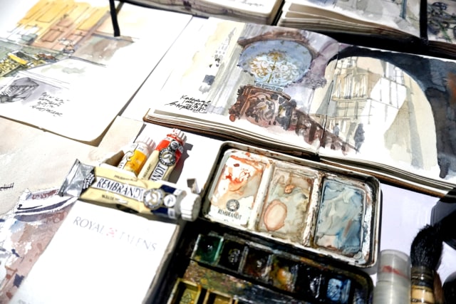 Foto: Menikmati Karya Seni di Pameran Sketsaforia Urban (53966)