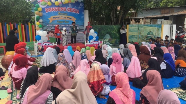 Kegiatan dongeng ceria untuk anak di Aceh. Dok. Cahaya Aceh