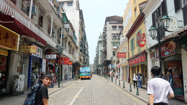 Jalanan di Macao. Panas betul. Foto: Tio/kumparan