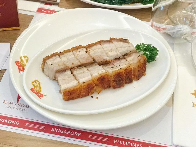 Pork belly di Kam's Roast.