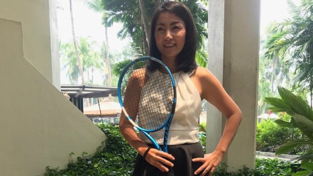 Mantan atlet tenis Wynne Prakusya