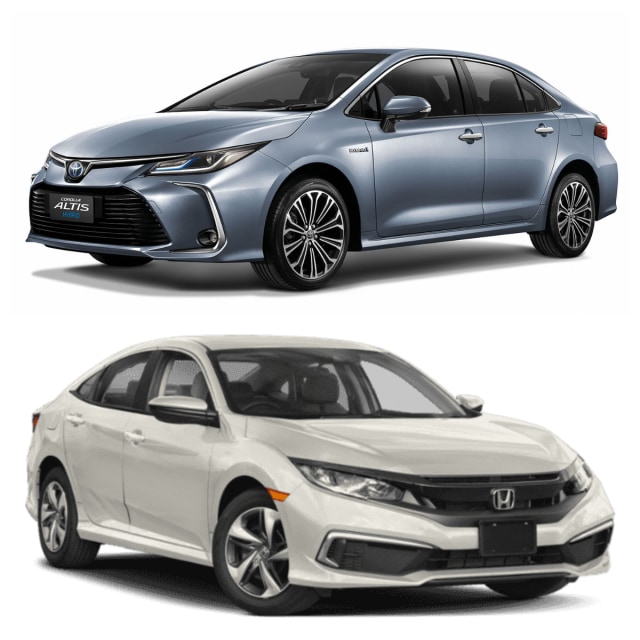 Komparasi Toyota Corolla Altis vs Honda Civic Sedan Foto: dok. istimewa