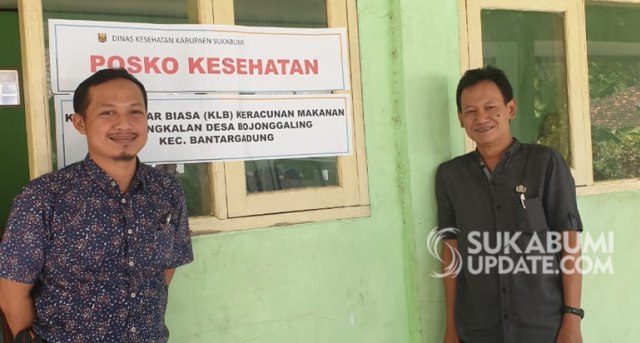 Posko Kesehatan KLB keracunan makanan di Kampung Pangkalan, Desa Bojonggaling, Kecamatan Bantargadung, Kabupaten Sukabumi. | Sumber Foto:Istimewa.