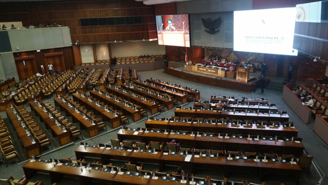 Suasana Rapat Paripurna pengesahan pimpinan KPK terpilih periode 2019-2023 di Kompleks Parlemen Senayan, Jakarta, Senin (16/9/2019). Foto: Irfan Adi Saputra/kumparan