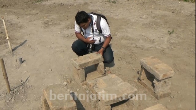 Ditemukan Batu Bata Kuno Diduga Struktur Bangunan Candi di Kediri
