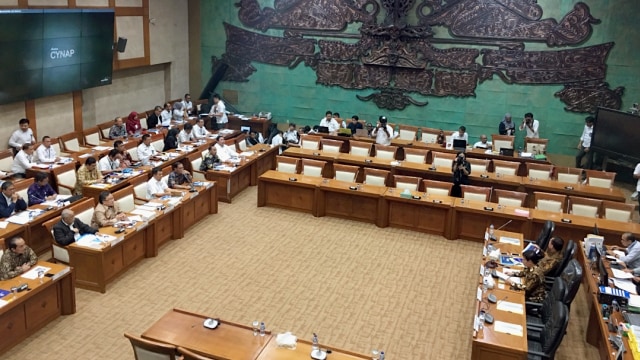 Rapat Komisi XI DPR RI dengan pemerintah mengenai RKA K/L 2020. Foto: Nicha Muslimawati/kumparan