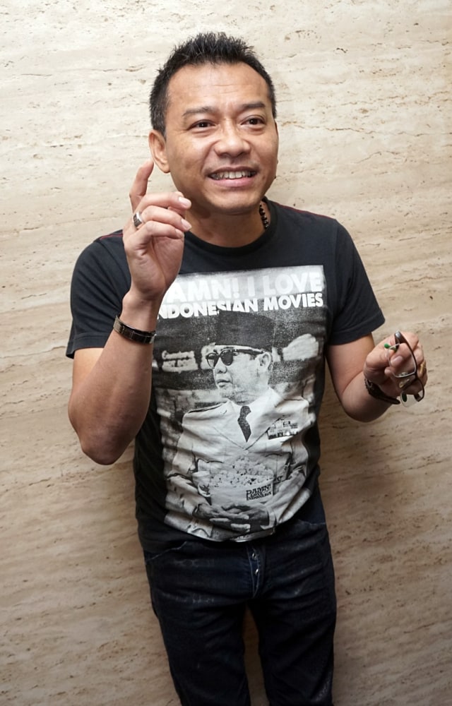 Musisi Anang Hermansyah saat hadir di konferensi pers Indonesian Idol di kawasan Kebon Jeruk, Jakarta, Senin, (16/7). Foto: Ronny