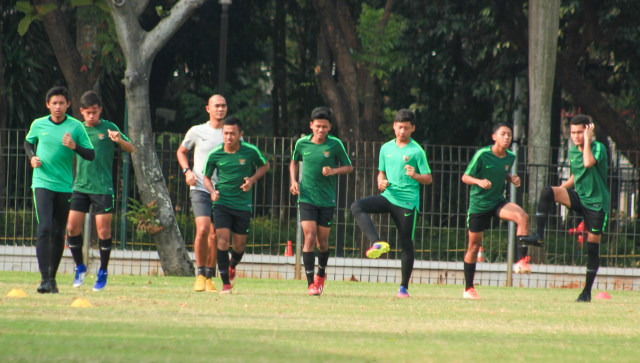 Suasana Latihan Indonesia U-16