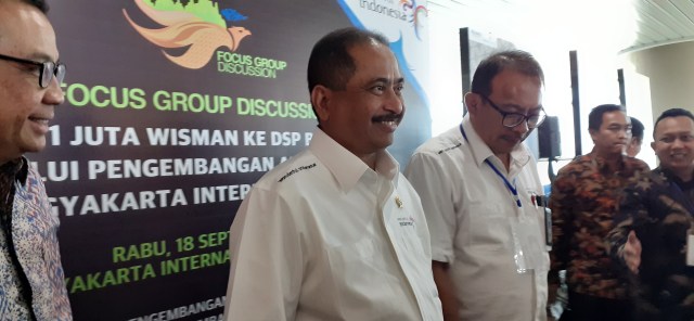 Menteri Pariwisata, Arief Yahya, saat berkunjung ke Kulon Progo, Rabu ķ18/9/2019). Foto: erl.