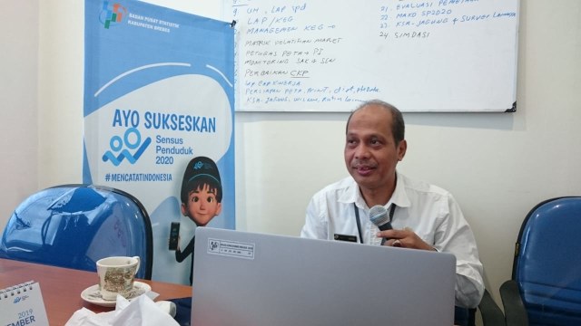 Kepala BPS Brebes, Martin Suanta. (Foto: Yunar Rahmawan)