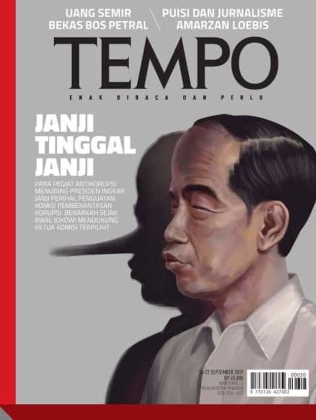 Sampul majalah tempo yang kontroversial. Foto dokumen. 