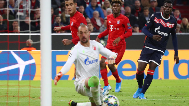 Pertandingan Liga Champions antara Bayern Muenchen dan Crvena Zvezda. Foto: REUTERS/Michael Dalder