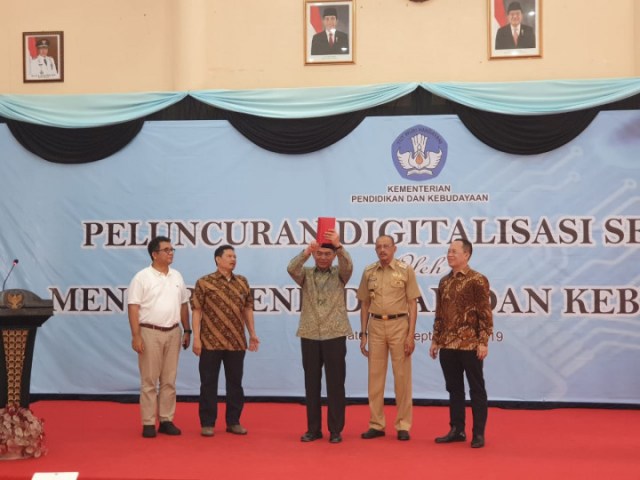 com-Peluncuran program digitalisasi sekolah di Kabupaten Natuna, Kepulauan Riau, pada Rabu (18/9). Foto: Dok. Ditjen Dikdasmen