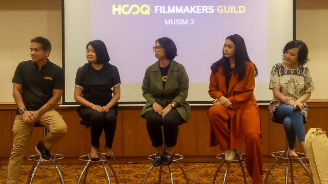Konferensi pers kompetisi "HOOQ Filmmakers Guild" Musim Ketiga di Hotel Sultan, Jakarta Pusat, Kamis (19/9/2019). Foto: D.N Mustika Sari/kumparan